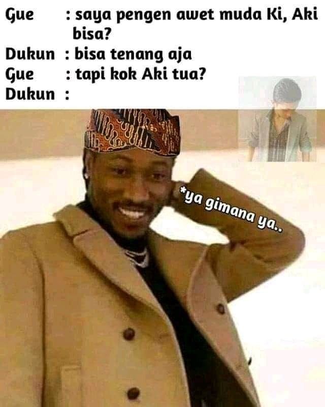 Meme kocak saat salah tingkah Berbagai sumber