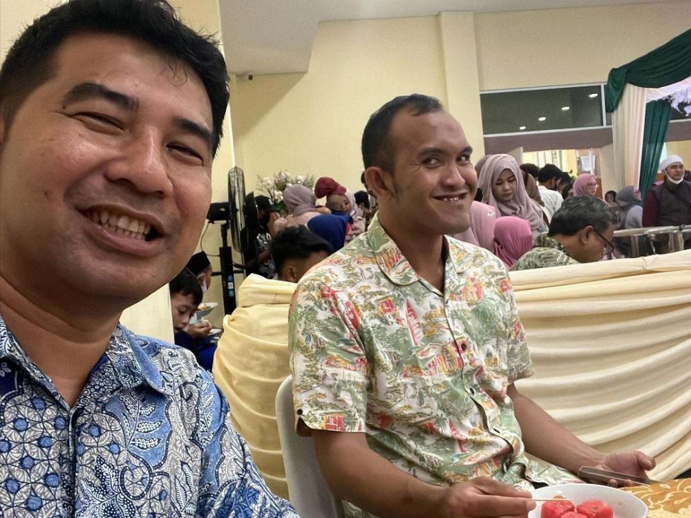 momen pernikahan komedian Adul dan Wenty © Instagram