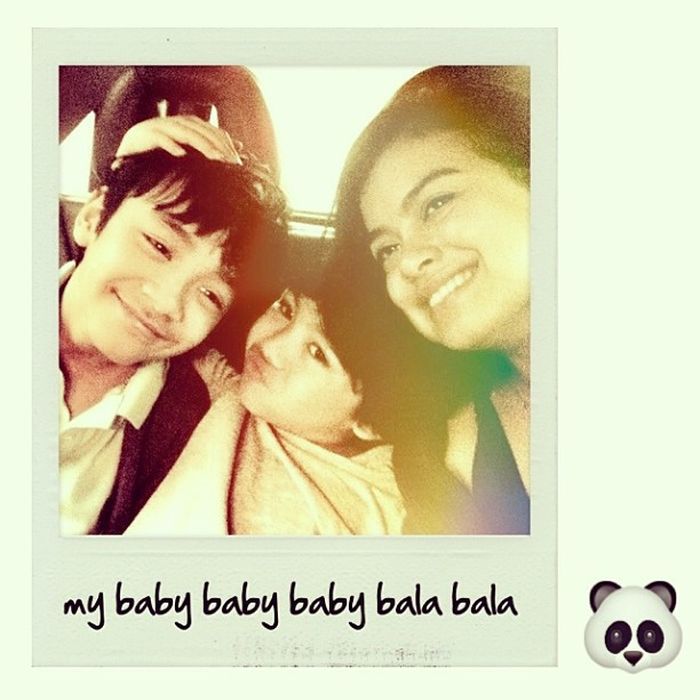 kedekatan Eva Celia dengan saudara tirinya © Instagram