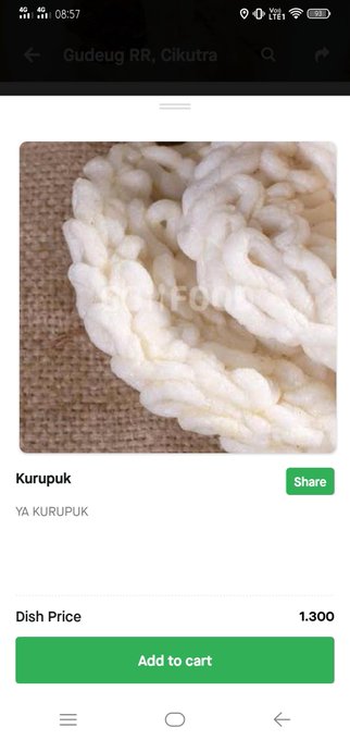 nama makanan di ojek online © Twitter