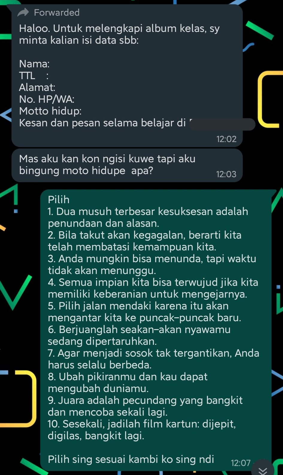 chat kakak dan adik bikin ngakak © Twitter