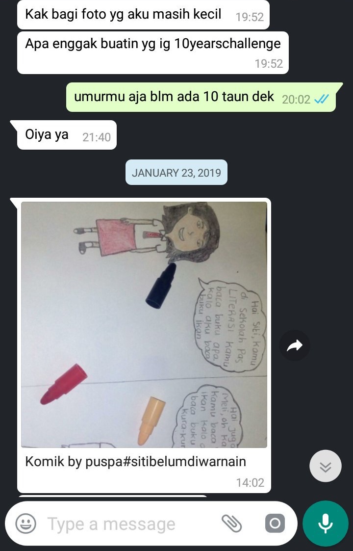 chat kakak dan adik bikin ngakak © Twitter