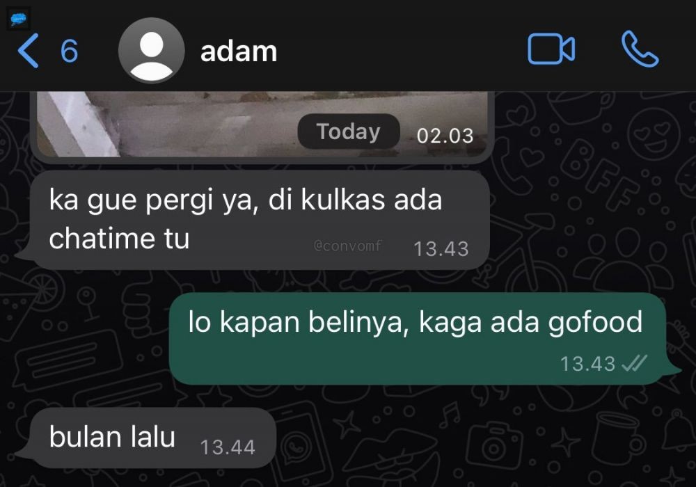 chat kakak dan adik bikin ngakak © Twitter