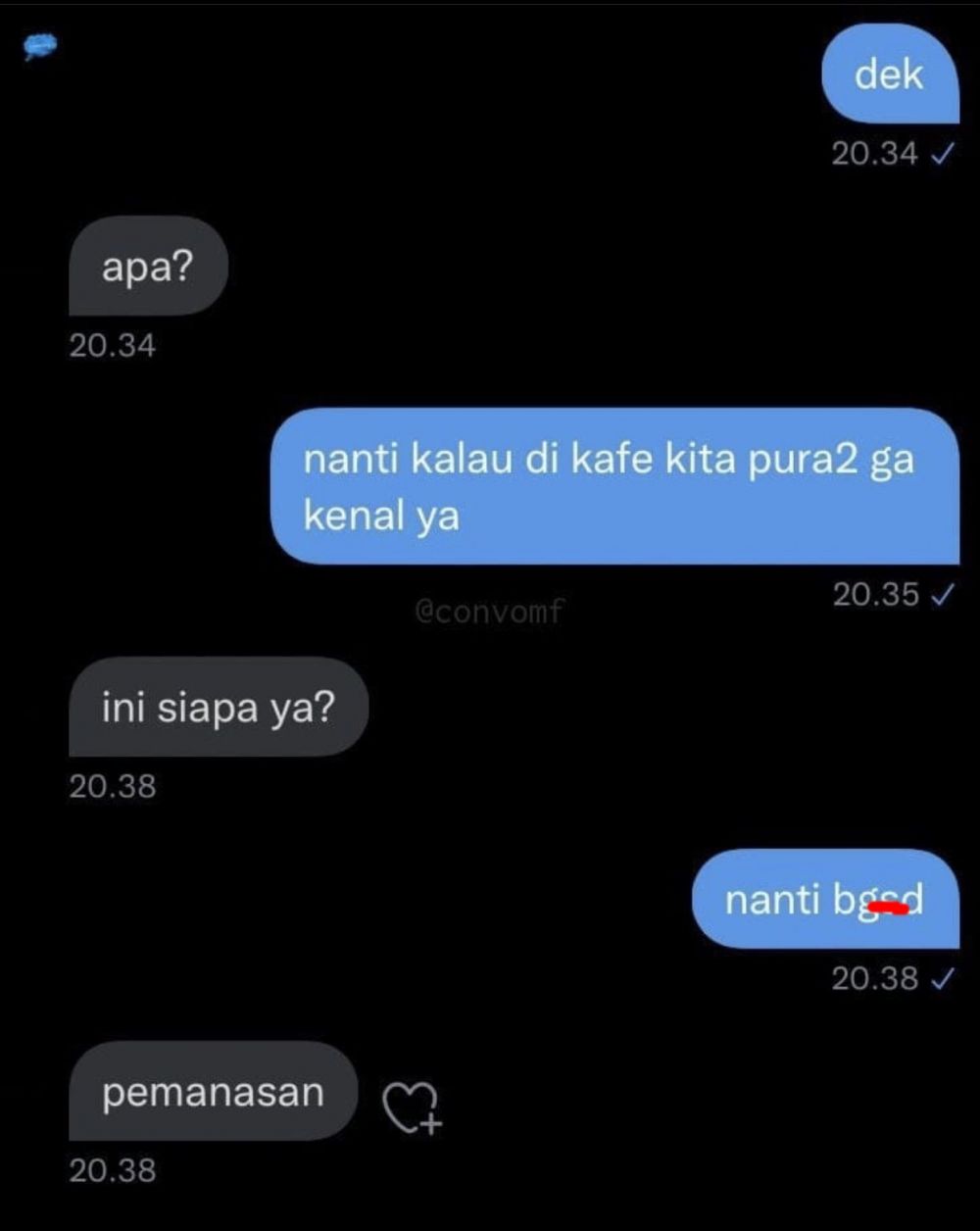chat kakak dan adik bikin ngakak © Twitter