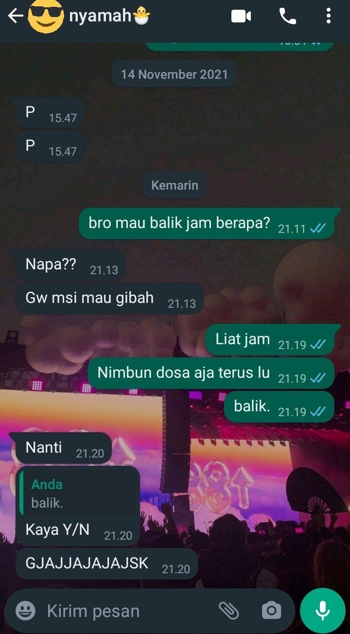 chat kakak dan adik bikin ngakak © Twitter