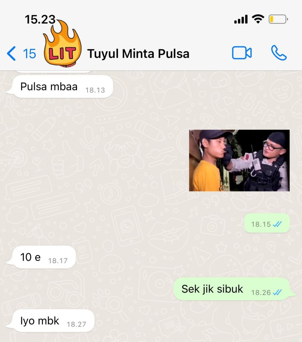 chat kakak dan adik bikin ngakak © Twitter