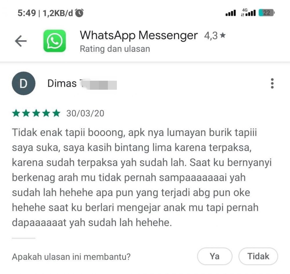 review di play store kocak © berbagai sumber