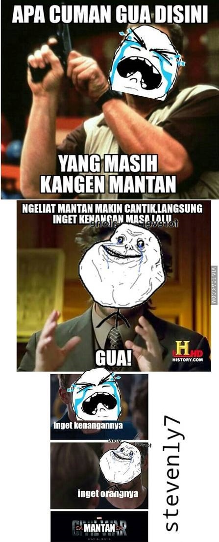 meme lucu orang gagal move on © berbagai sumber