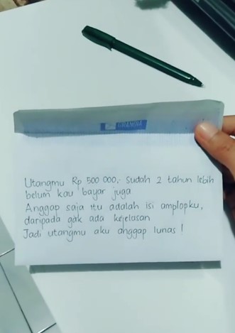 Wanita ini tagih hutang temannya yang menikah pakai amplop kosong TikTok Wanita ini tagih hutang temannya yang menikah pakai amplop kosong TikTok