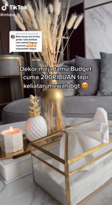 Perubahan rumah sempit jadi terlihat estetik © TikTok Perubahan rumah sempit jadi terlihat estetik © TikTok