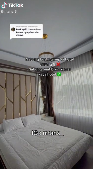 Perubahan rumah sempit jadi terlihat estetik © TikTok Perubahan rumah sempit jadi terlihat estetik © TikTok