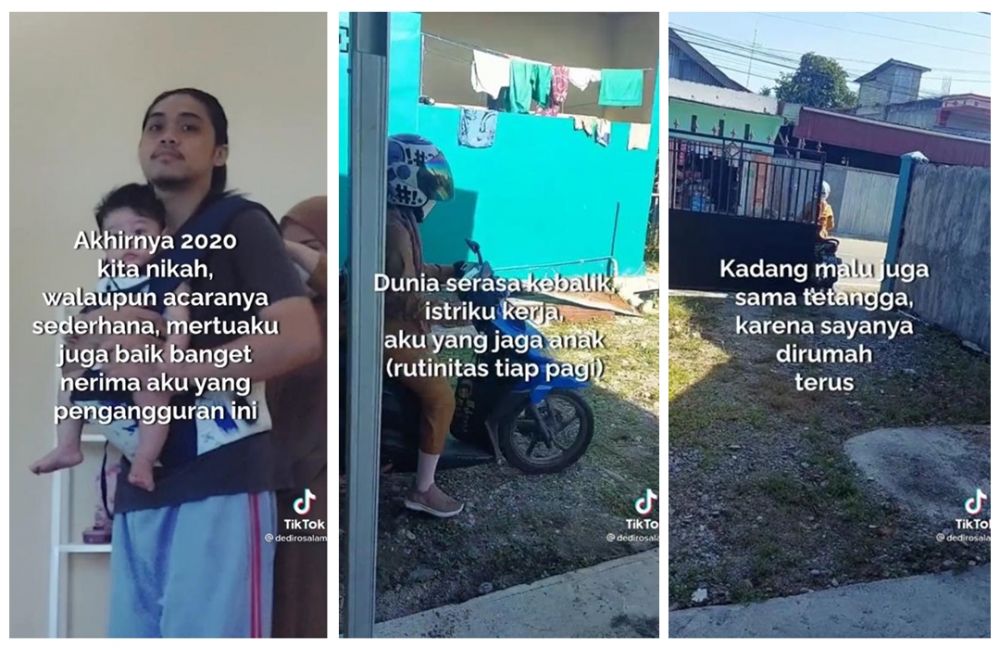 curhat bapak muda keseharian ngurus anak © TikTok/@dedirosalam curhat bapak muda keseharian ngurus anak © TikTok/@dedirosalam