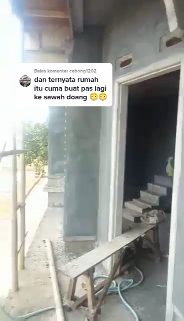 rumah tipis bentuk segitiga © TikTok rumah tipis bentuk segitiga © TikTok