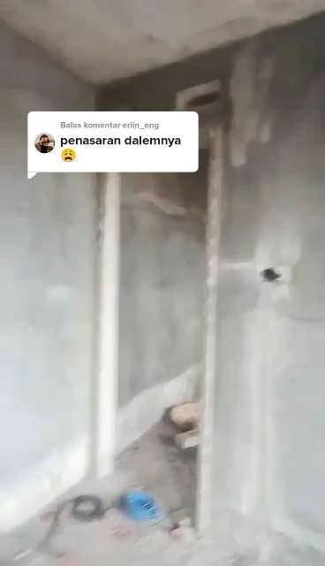 rumah tipis bentuk segitiga © TikTok