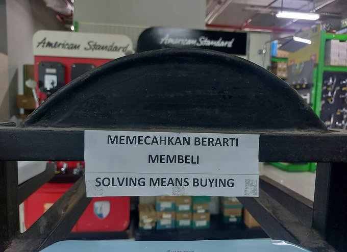 begini kalau pedagang nggak bisa bahasa Inggris © berbagai sumber