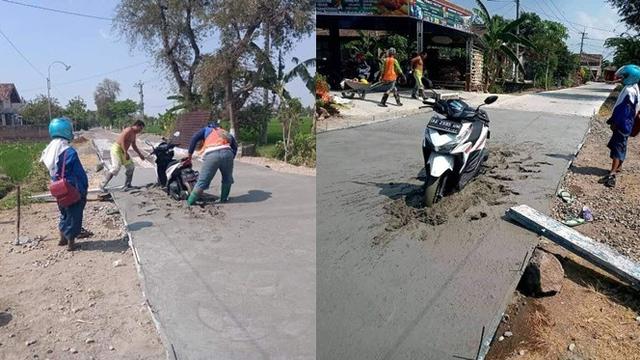 Potret apes kendaraan terjebak © berbagai sumber Potret apes kendaraan terjebak © berbagai sumber