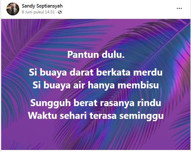 status baper bapak bapak © Facebook