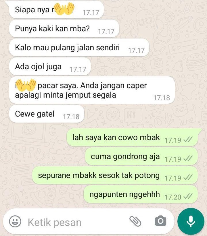 Chat lucu orang salah paham bikin malu © berbagai sumber Chat lucu orang salah paham bikin malu © berbagai sumber