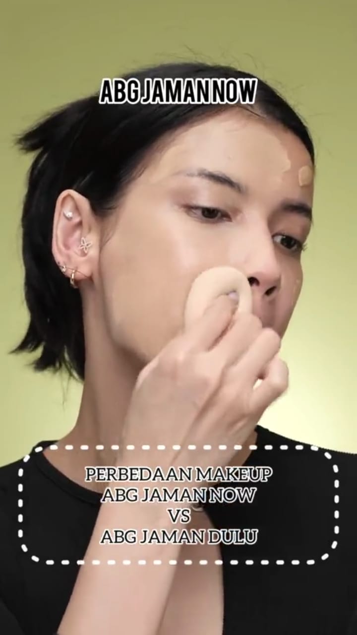 beda makeup abg zaman dulu dan sekarang © TikTok