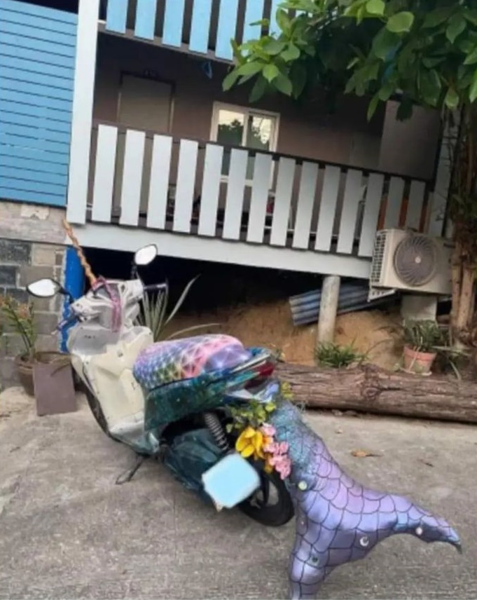 sepeda motor dikasih hiasan kocak © berbagai sumber