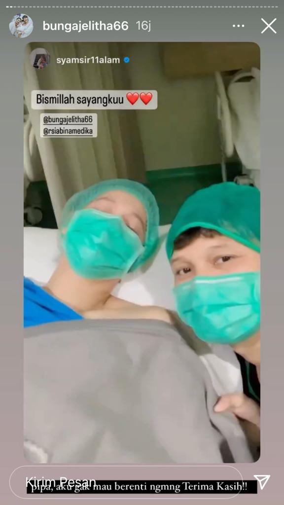 kelahiran anak kedua Bunga Jelitha © berbagai sumber