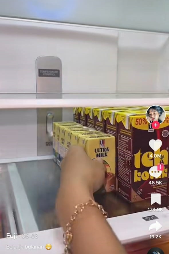 10 Cara Fuji menyimpan stok makanan di kulkas, rapi bak mini market
