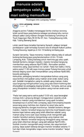 Kakek penebang tebu digaji uang mainan, endingnya sang mandor minta maaf TikTok Kakek penebang tebu digaji uang mainan, endingnya sang mandor minta maaf TikTok