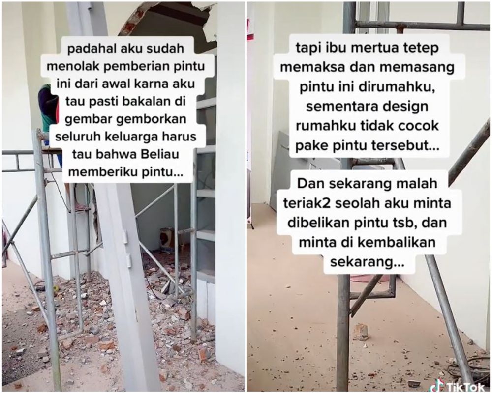 curhatan wanita rela bongkar rumah © TikTok