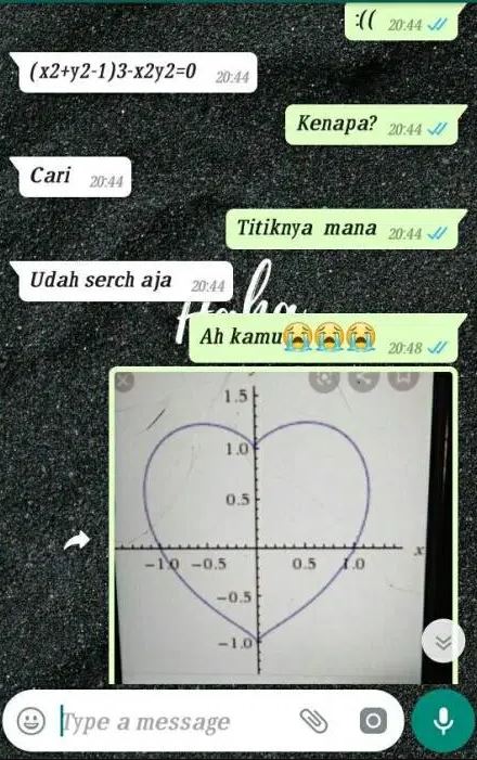 chat lucu gebetan pakai rumus © berbagai sumber