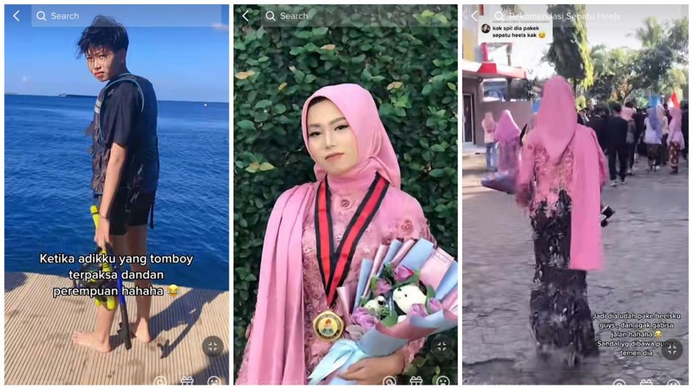 gadis tomboi dandan manglingi © TikTok/@friskay05 gadis tomboi dandan manglingi © TikTok/@friskay05