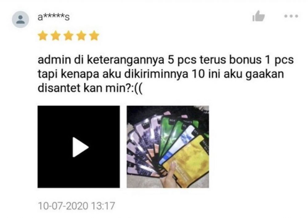 Ulasan pembeli salah barang © berbagai sumber