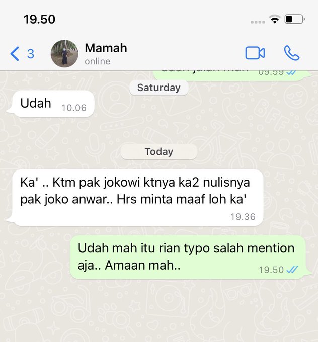 Salah tag nama Jokowi, Rian D'Masiv disuruh minta maaf oleh sang ibu
