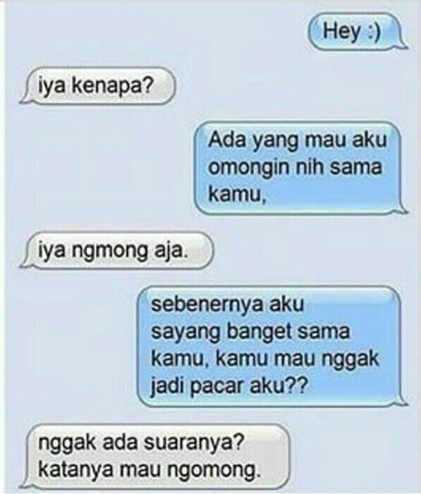 chat lucu cewek nolak halus © berbagai sumber