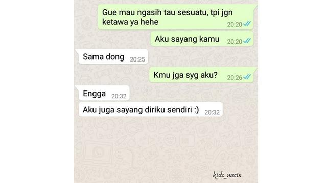 chat lucu cewek nolak halus © berbagai sumber