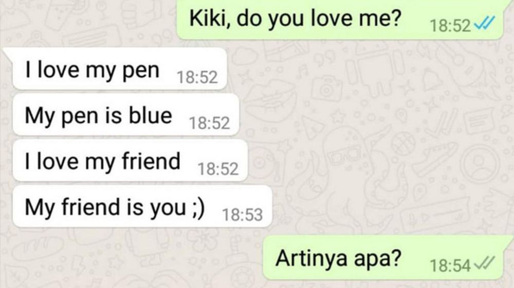 chat lucu cewek nolak halus © berbagai sumber