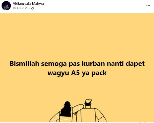 status facebook menjelang kurban © berbagai sumber