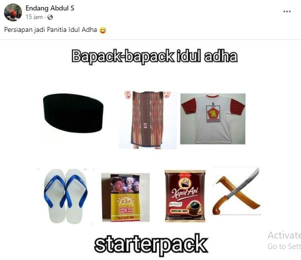 status facebook menjelang kurban © berbagai sumber