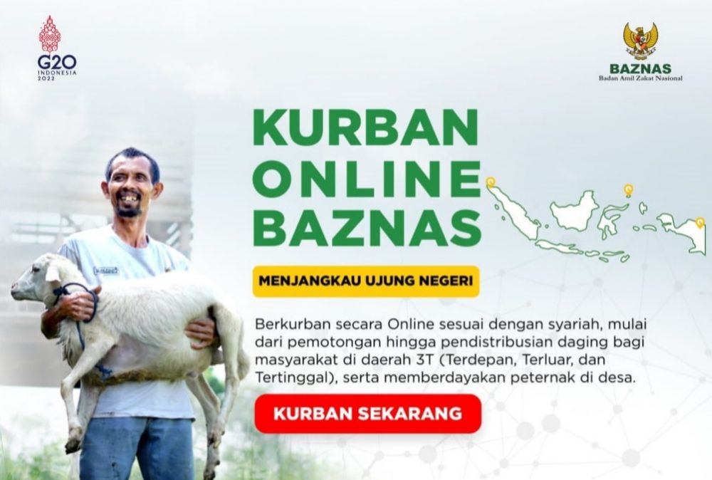 5 Cara kurban online lewat Baznas, nggak pakai ribet