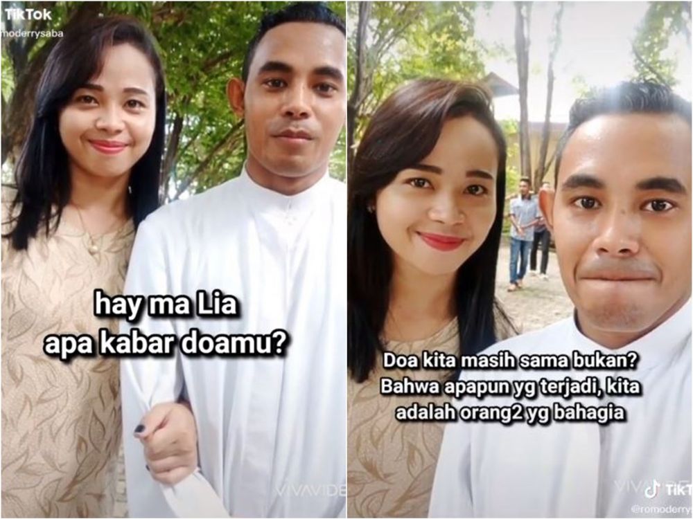 momen haru pastor menikahkan mantan pacar © TikTok