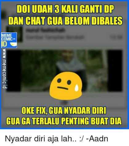 Meme chat ga dibalas Berbagai sumber