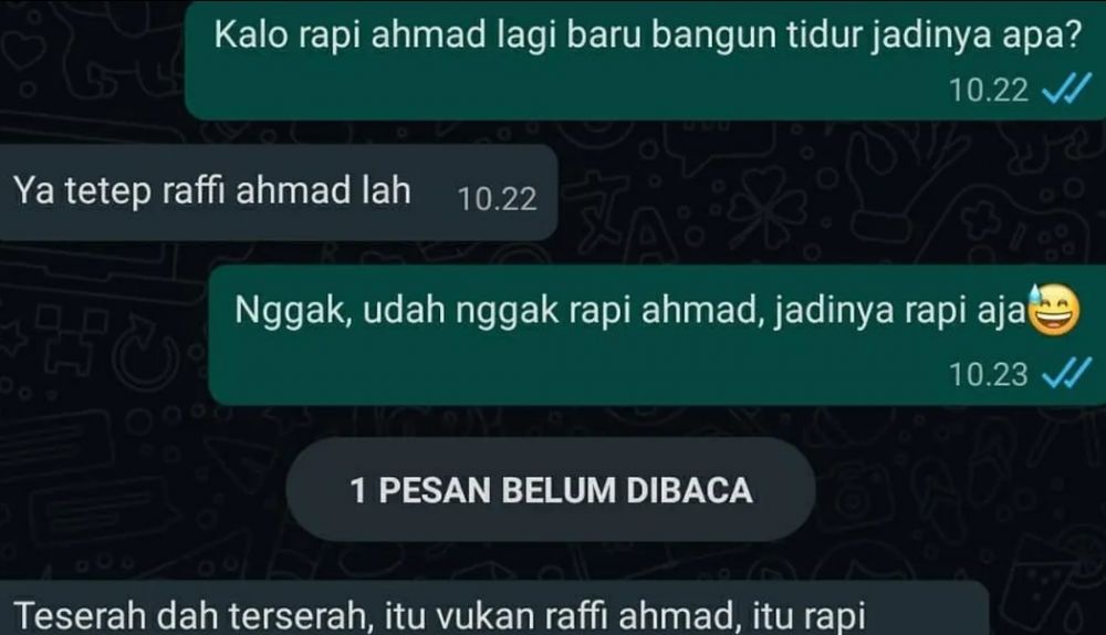 Chat lucu teman ngajak main tebak-tebakan © berbagai sumber