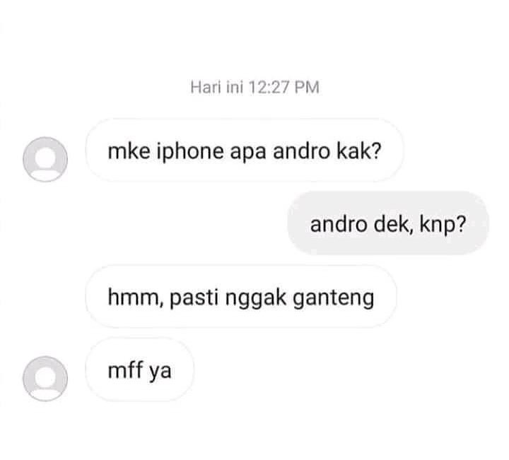 bikin teman jadi terdiam karena chat © Instagram