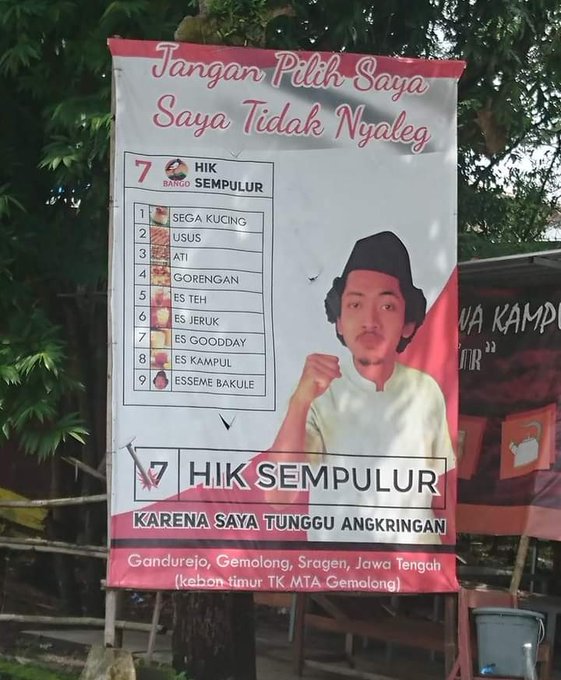 promosi pedagang tapi kreatif pol © Twitter