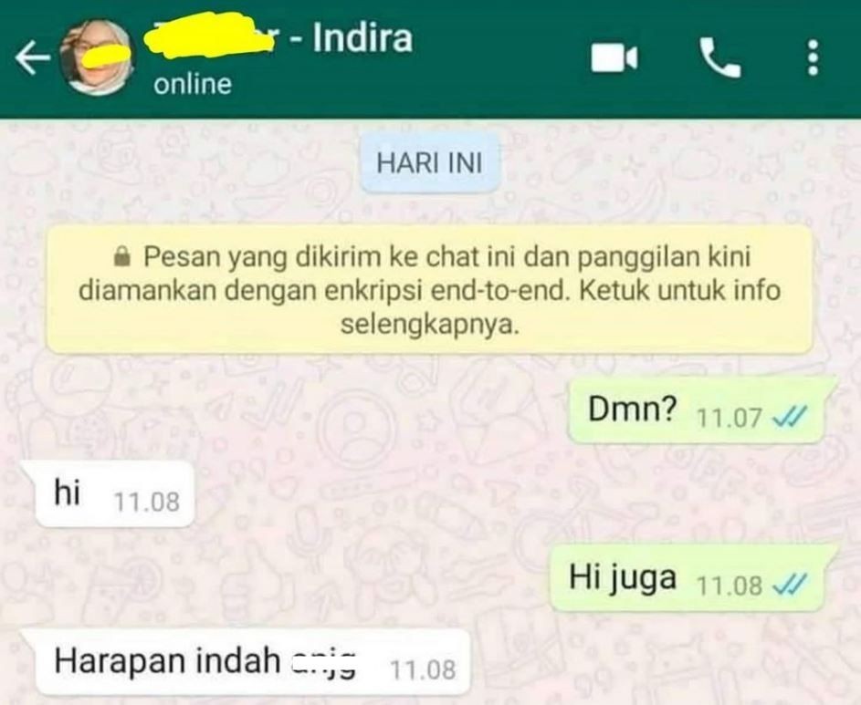 chat lucu orang salah paham © berbagai sumber