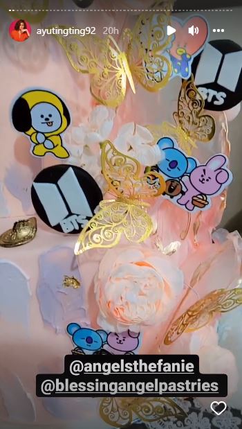 11 Detail potret kue ultah Ayu Ting Ting ke-30, kece bertema Korea