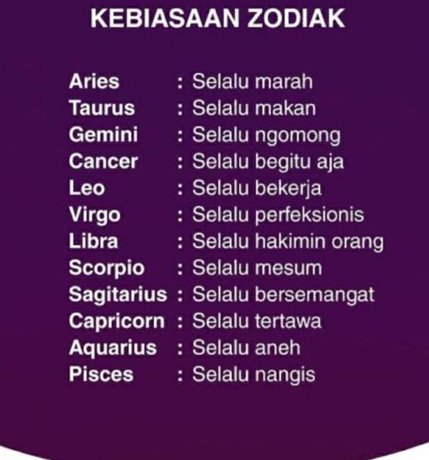 Meme zodiak mengenal karakter © 2022 brilio.net Meme zodiak mengenal karakter © 2022 brilio.net