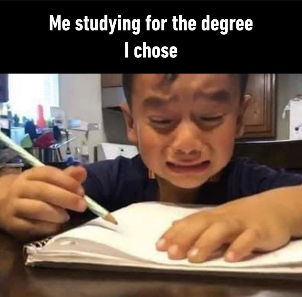 Meme salah pilih jurusan kuliah Berbagai sumber