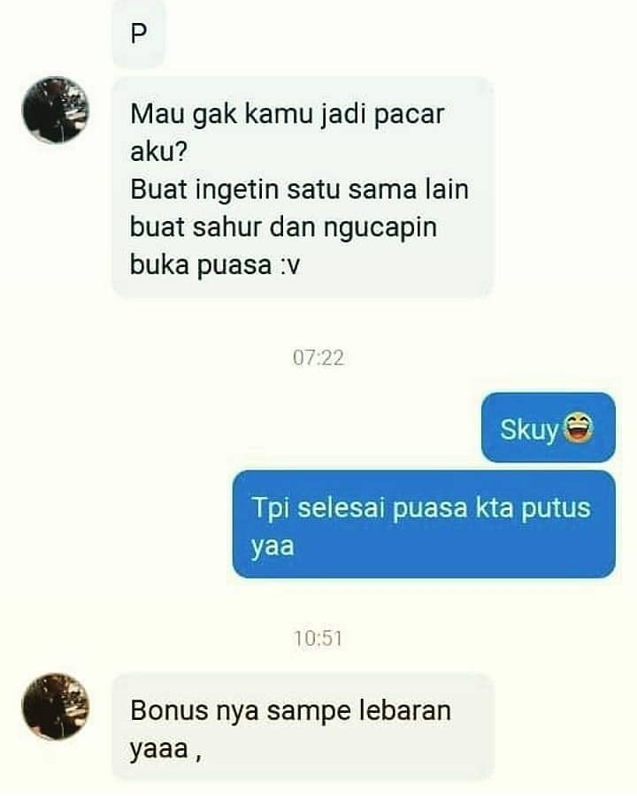 Chat kocak saat dimintai tolong © berbagai sumber