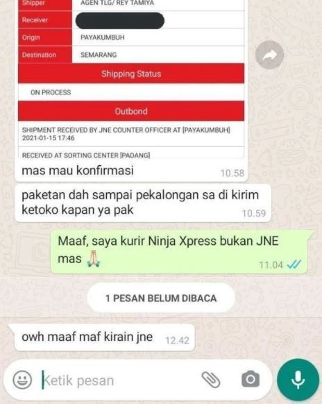 Chat salah sambung ke pacar orang Berbagai sumber