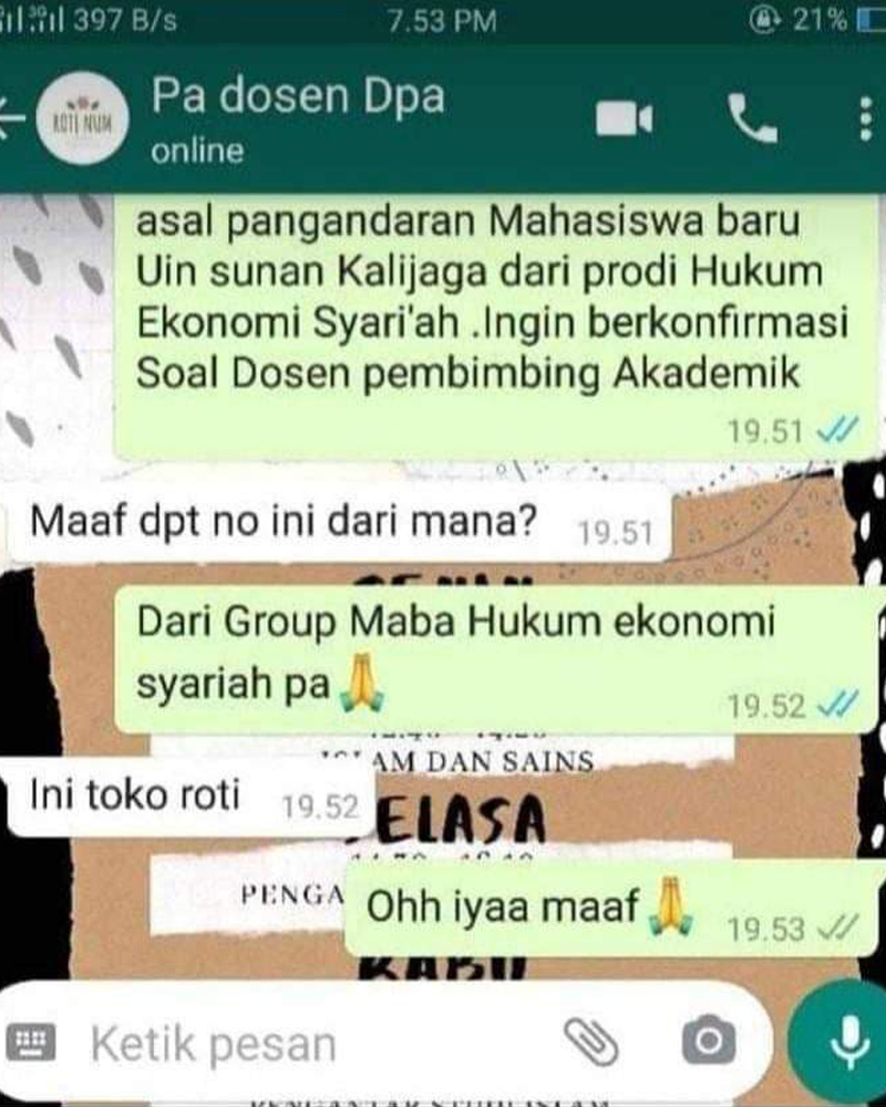 Chat salah sambung ke pacar orang Berbagai sumber Chat salah sambung ke pacar orang Berbagai sumber